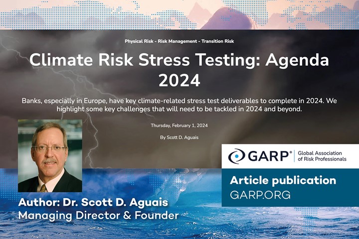 Our latest Climate article for GARP is published