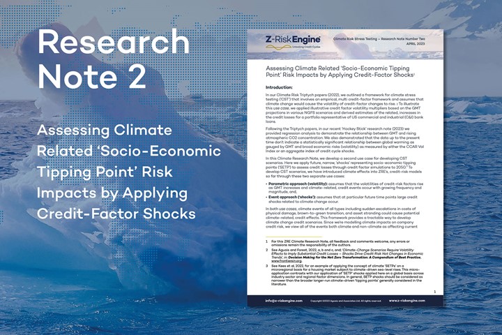 Climate Risk Stress Testing – Research Note Number Two